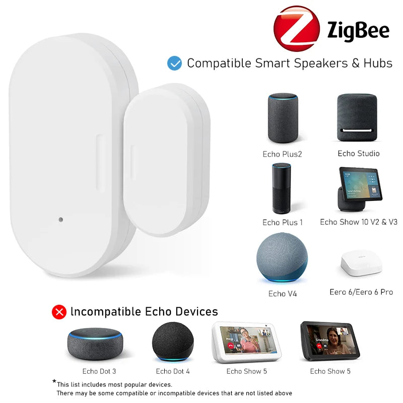 Zsviot Zigbee Door Sensor &ndash; Smart Home Automation Ready Default Title