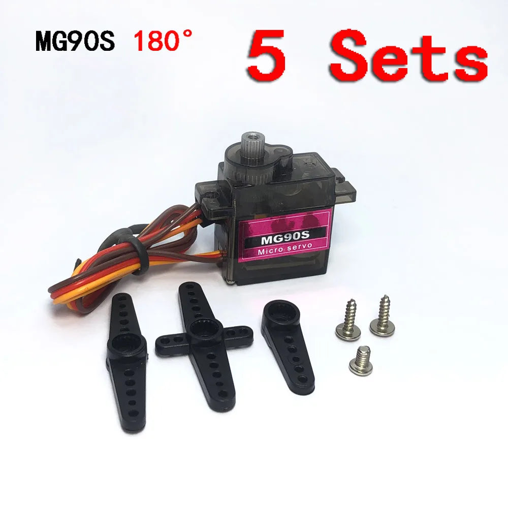 SG90 MG90S 9g Digital Mini Micro Servo &ndash; Exceptional Precision and Control 5Pcs MG90S 180