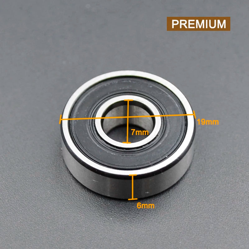607ZZ 7x19x6mm Deep Groove Ball Bearing &ndash; Chrome Steel 607 2RS Premium / CHINA / 100Pcs