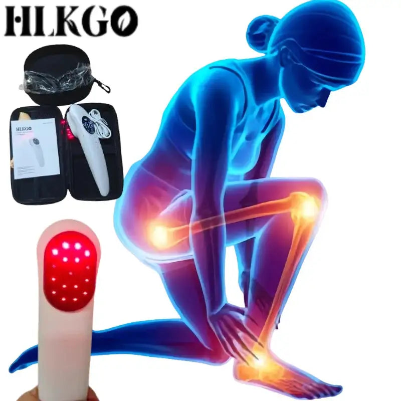 650nm+808nm Medical Grade Cold Laser 17 Diodes - Advanced Near Infrared Light Treatment for Knee Injury &amp; Healing