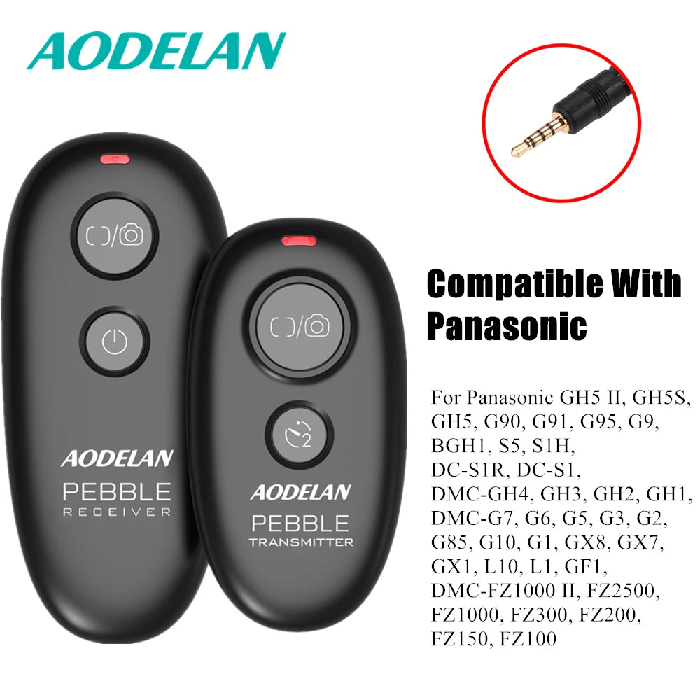AODELAN Wireless Shutter Release Remote for Canon, Nikon, Fujifilm P6 for Panasonic / China