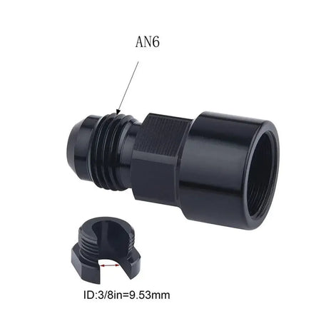 1PC Aluminum 6AN 8AN Male To 3/8" 5/16" Quick Disconnect Male Push On EFI Fitting Adapter Quick Connect by InterCyprus Trading Ltd