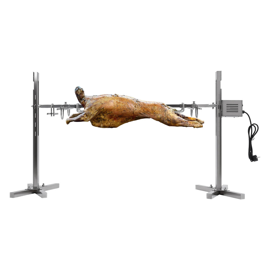 20W Rotisserie BBQ Grilis 5 Pavarų Aukščio Reguliavimas Nešiojamas