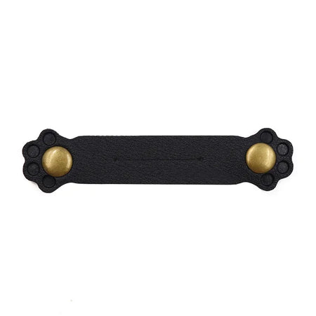 Cat Paw Pattern Cord Winder Leather Organizer - Portable A