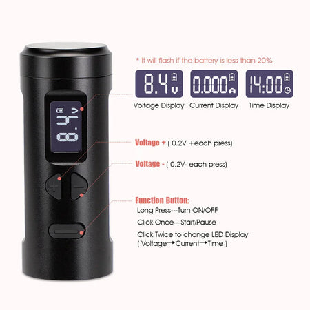 K6003 Tattoo Pen &ndash; Dual Mode 3.5mm Stroke Hollow Cup Motor