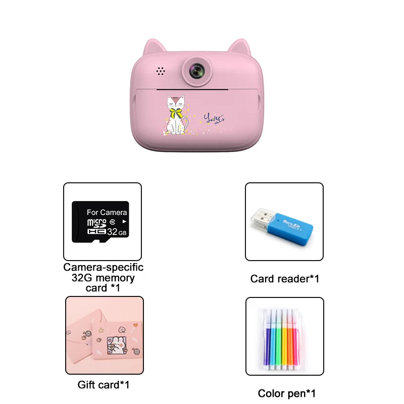 Kids Digital Video Camera For Girls Boys &ndash; Dual Cameras Pink-without bag