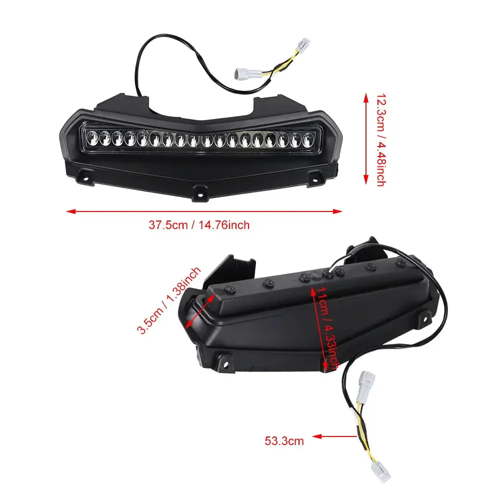 LED Auxiliary Roof Light Off - road Spotlight for Yamaha Wolverine RMAX2 1000 2021-2024 RMAX4 1000 2021-2024 by InterCyprus Trading Ltd