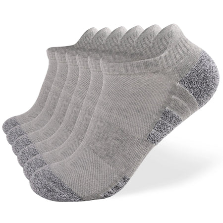 10 Pack Running Socks For Men Women &ndash; Breathable Comfort Grey 6packs / M