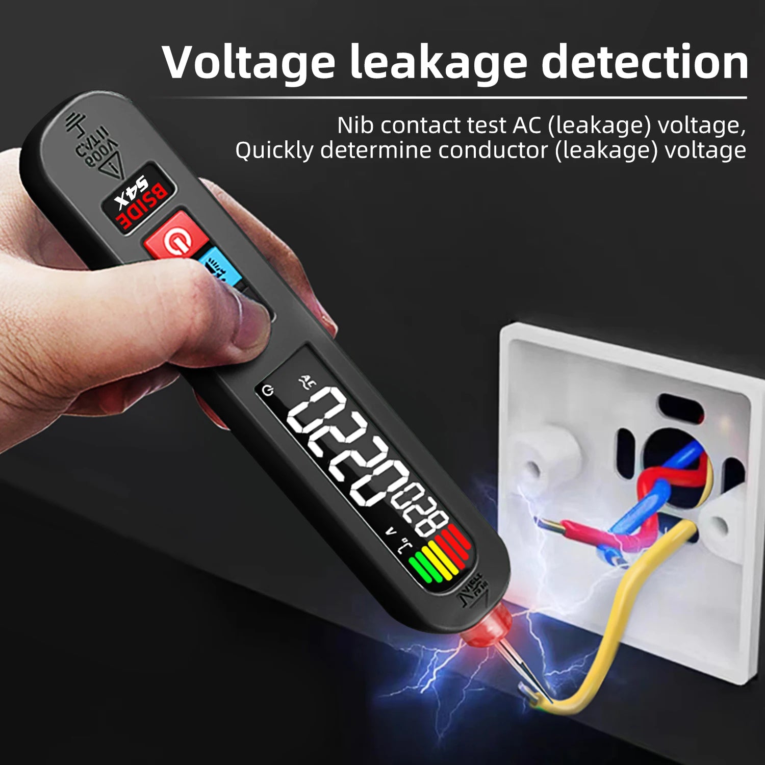 BSIDE Non-Contact Voltage Tester Pen - Breakpoint Locate