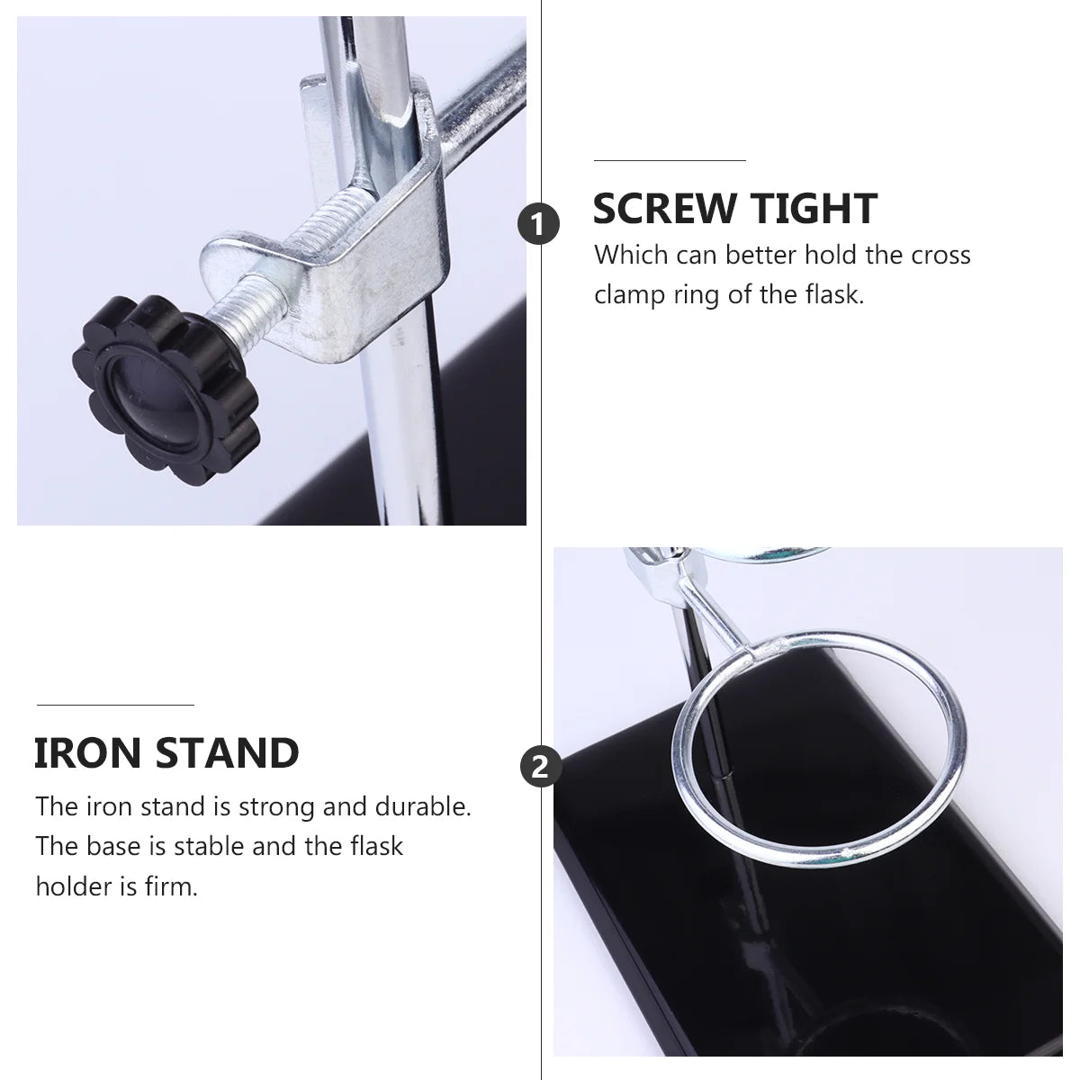 Heavy Duty Metal Stand &ndash; Durable Support for Chemistry Experiments