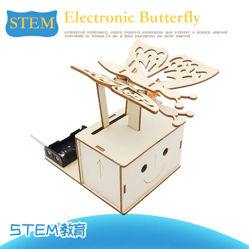 Conjunto de Engrenagens STEM Borboleta Eletrónica Brinquedos Educativos de Ciência