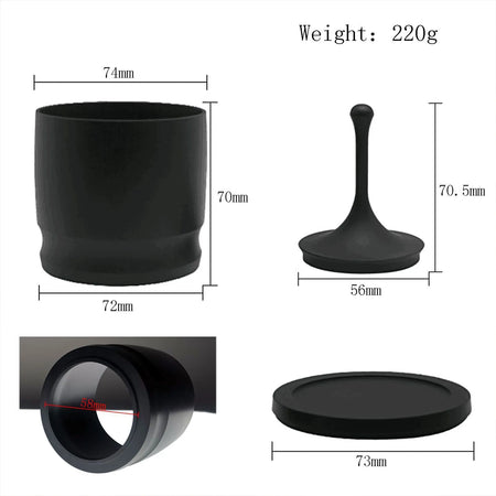 Aluminum Alloy Coffee Dosing Cup 58mm &ndash; Anti Spill