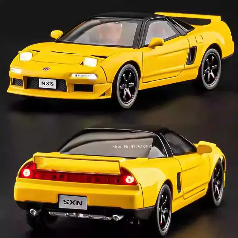 1:32 Diecast zlitinski športni avto model z zvokom in svetlobo ter povlečno akcijo