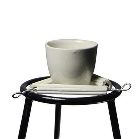 Crucible Triangle Lab Clay Triangle Set &ndash; Durable Ceramic Support for Experiments 75mm-8mm-3Pcs