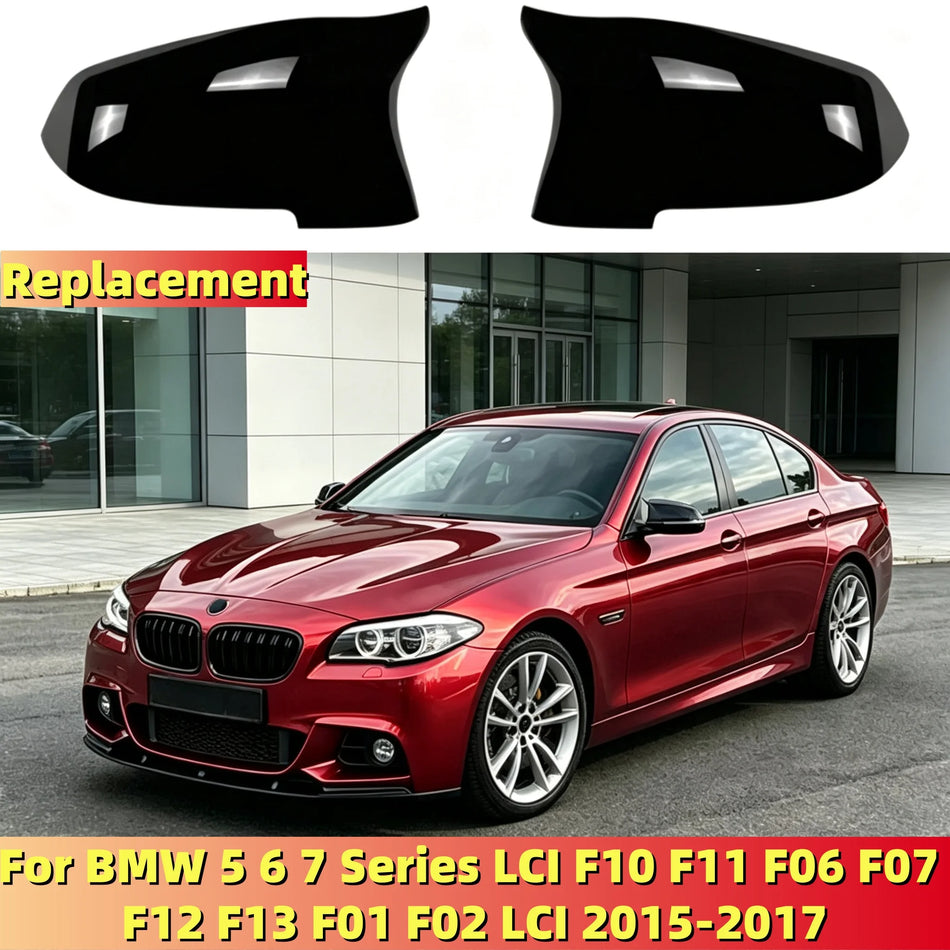 Wing Side Mirror Covers For BMW 5 6 7 Series F10 F11 F06 F07 LCI