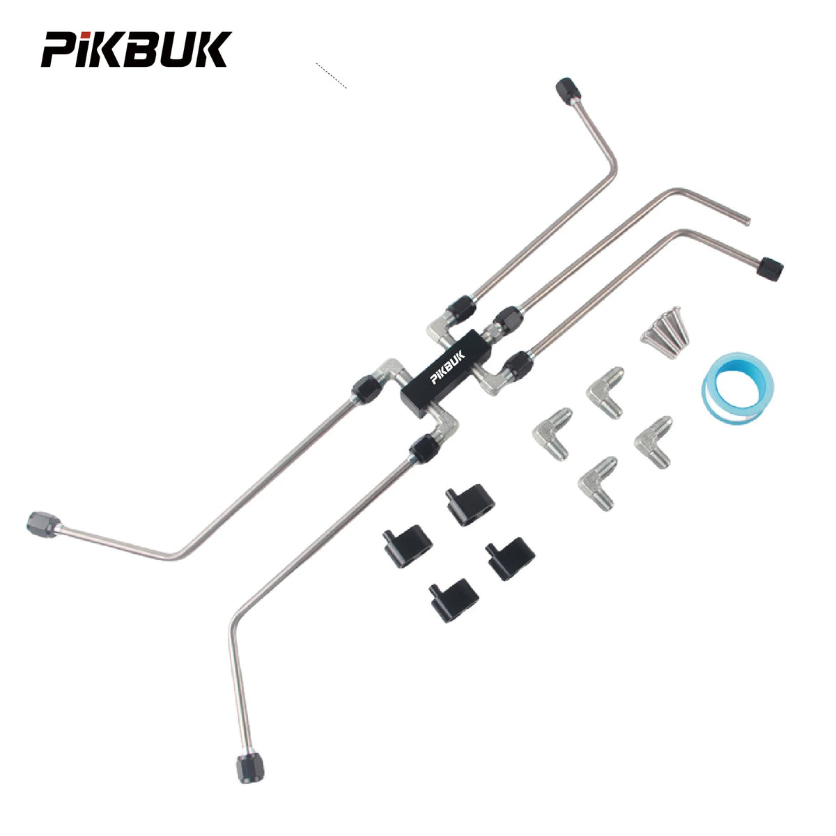 Stainless AN4 Coolant Crossover Vent Kit for LS1 LS2 LS3 LS7 LSX Engines by InterCyprus Trading Ltd
