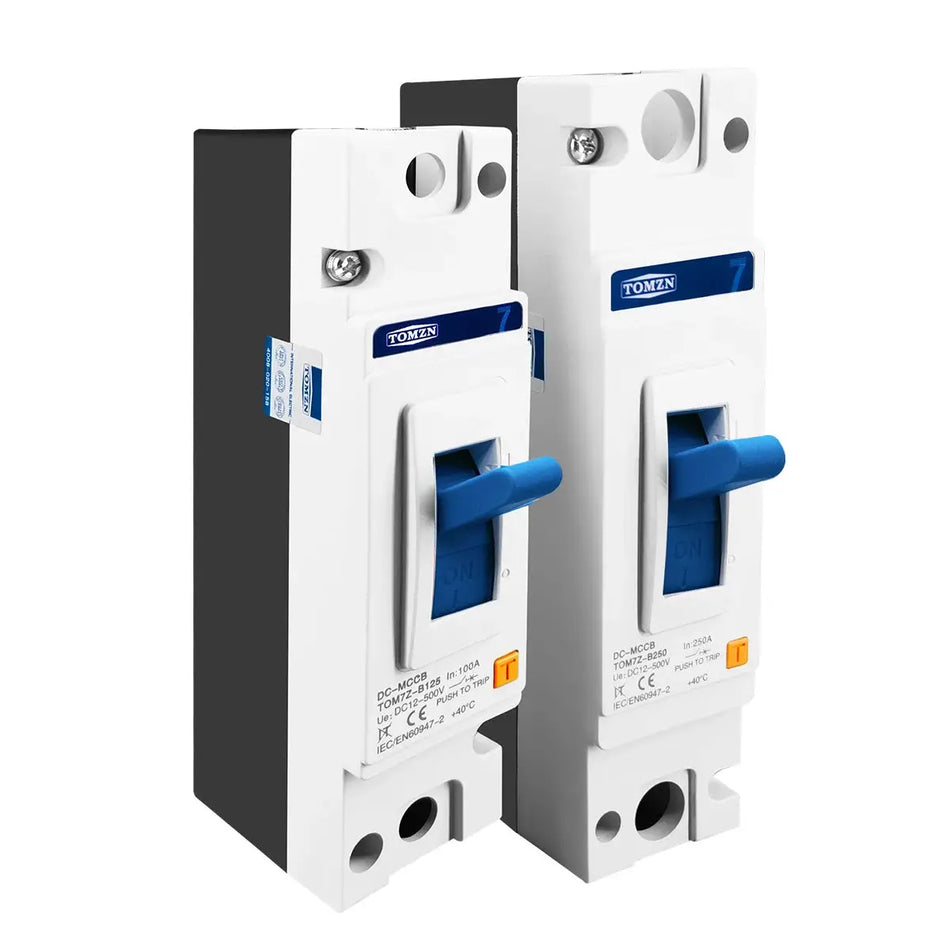 TOMZN 1P 500V DC MCCB Solar Molded Case Circuit Breaker Overload Protection B Curve for Solar Photovoltaic PV by InterCyprus Trading Ltd