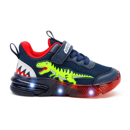 EXDINO LED T-REX Light-Up Sneakers for Kids navy LED / EU 26 (US 9.5)
