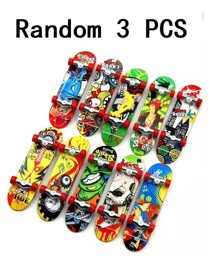 3 PCS Fingerboard Mini Skateboard &ndash; Fun Stress Relief Toys Random 3 Pcs