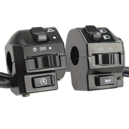 FTKDMT Motorcycle Handlebar Switch &ndash; Universal Control for Headlights and Turn Signals