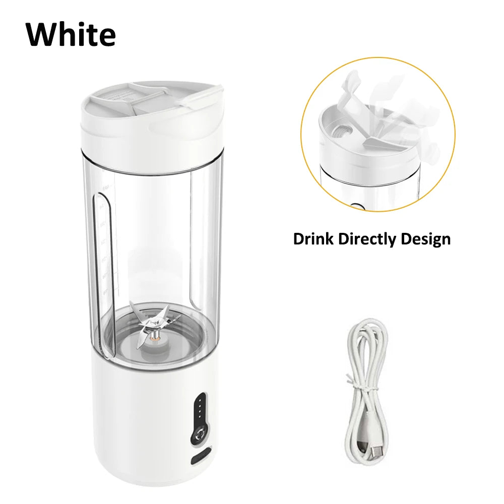 Mini Portable Blender &ndash; Rechargeable On The Go Smoothies White