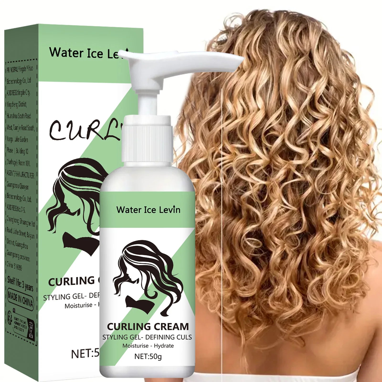 Water Ice Levin Curl Enhancer &ndash; Moisturizing and Smoothing Formula Default Title