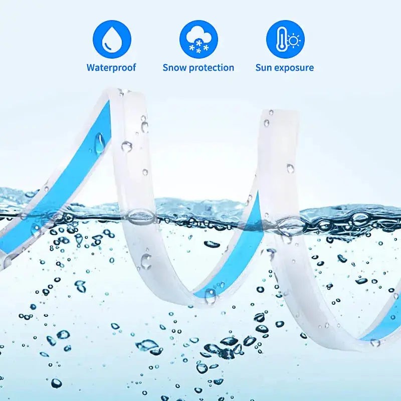 2 PCS DRL Car Flexible LED Daytime Running Lights Turn Signal Lamp Headlight Waterproof 30cm 45cm 60cm White Red Yellow Blue by InterCyprus Trading Ltd