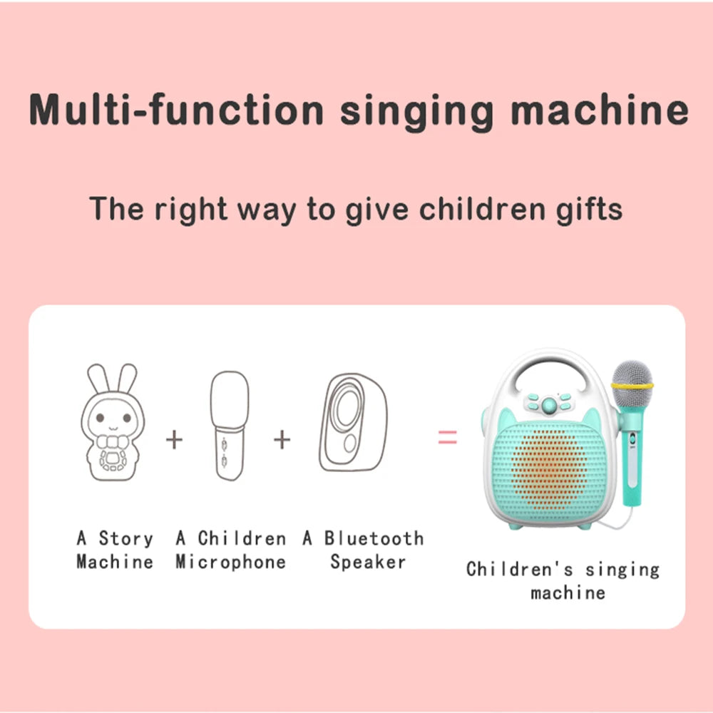 Bluetooth Kids Music Player &ndash; Fun Karaoke Experience with LED Lights