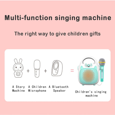 Bluetooth Kids Music Player &ndash; Fun Karaoke Experience with LED Lights