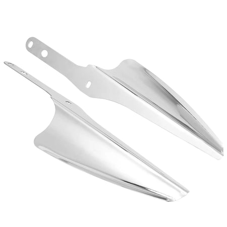 Harley Chrome Front Fork Wind Deflectors - Wind Protection
