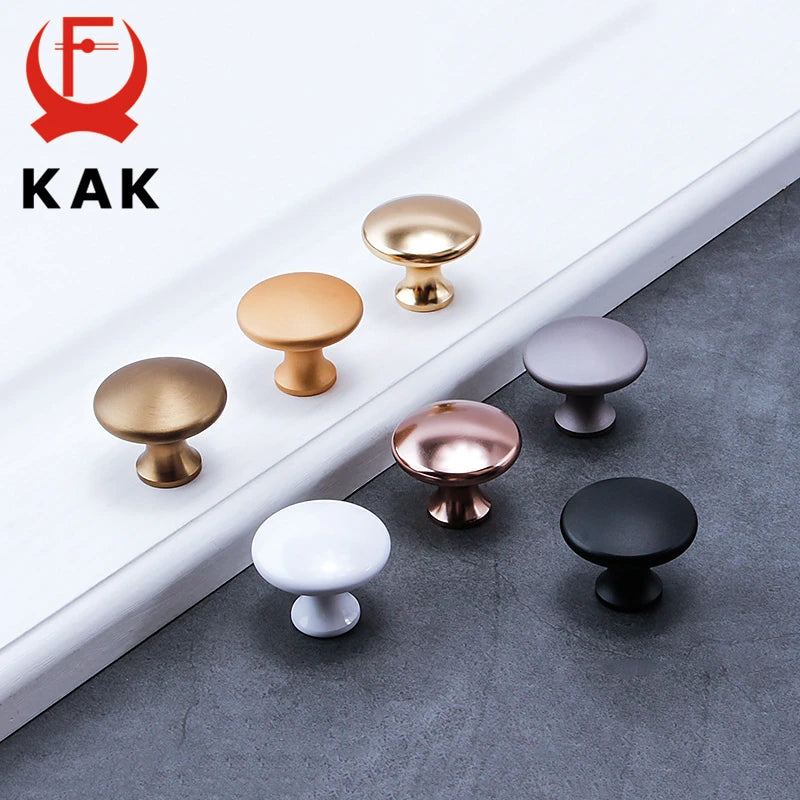 KAK 33mm Cabinet Knobs And Handles Door Pulls Black