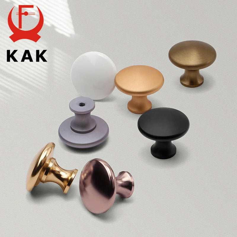 KAK 33mm Cabinet Knobs And Handles Door Pulls Black
