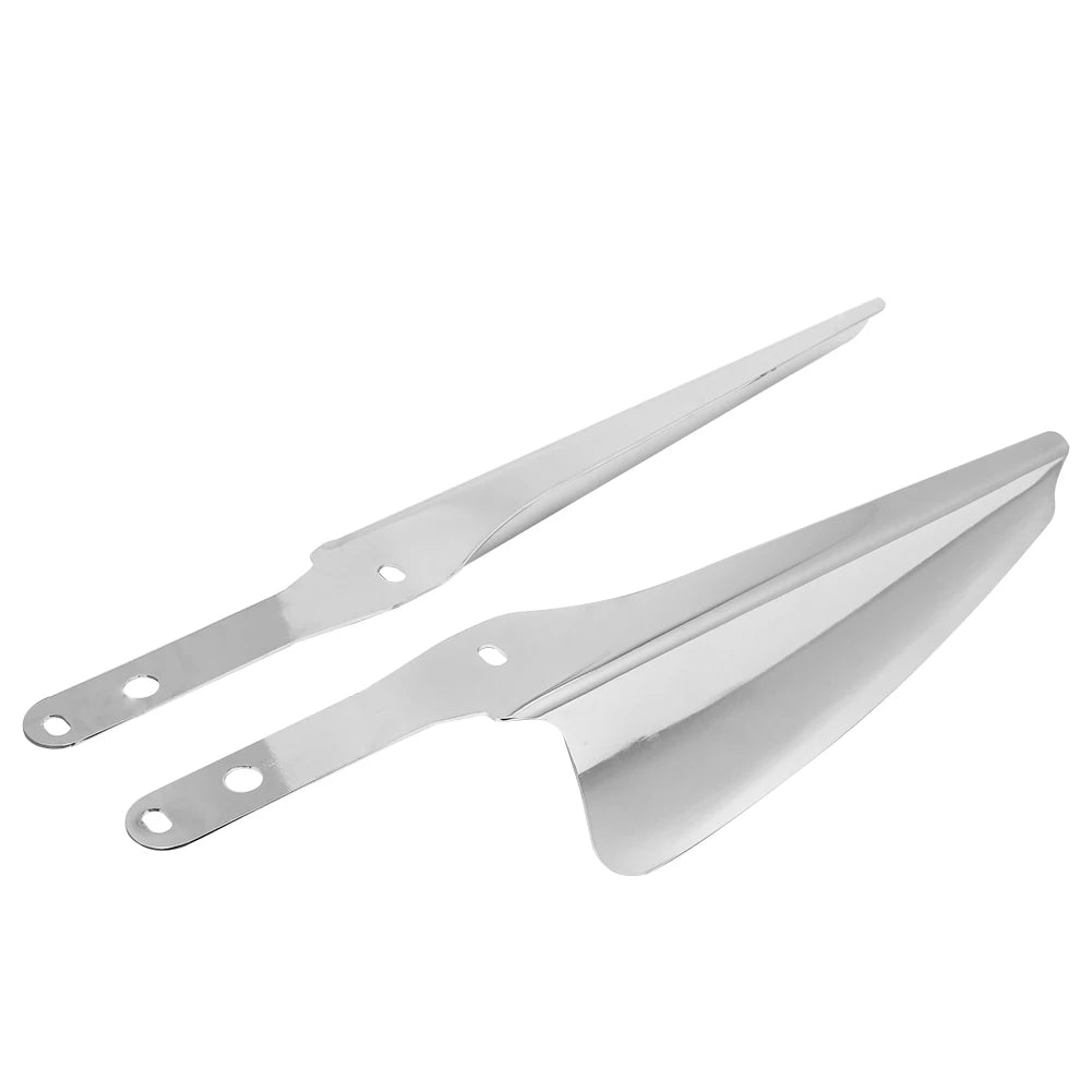 Harley Chrome Front Fork Wind Deflectors - Wind Protection
