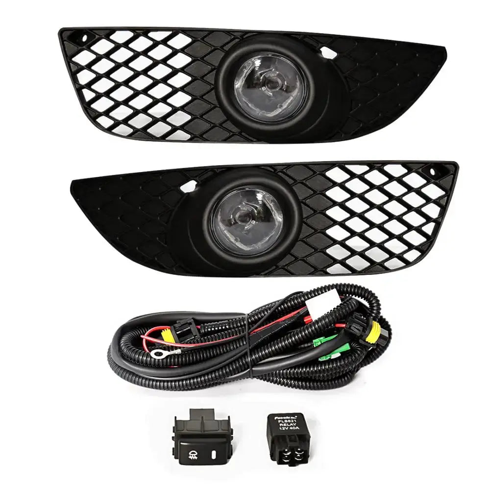 Fog Lights For Mitsubishi Lancer 2008 2009 2010 2011 2012 2013 Fog Lamp Harness Switch Front Driving Bumper Grille Super Bright by InterCyprus Trading Ltd