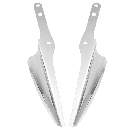 Harley Chrome Front Fork Wind Deflectors - Wind Protection