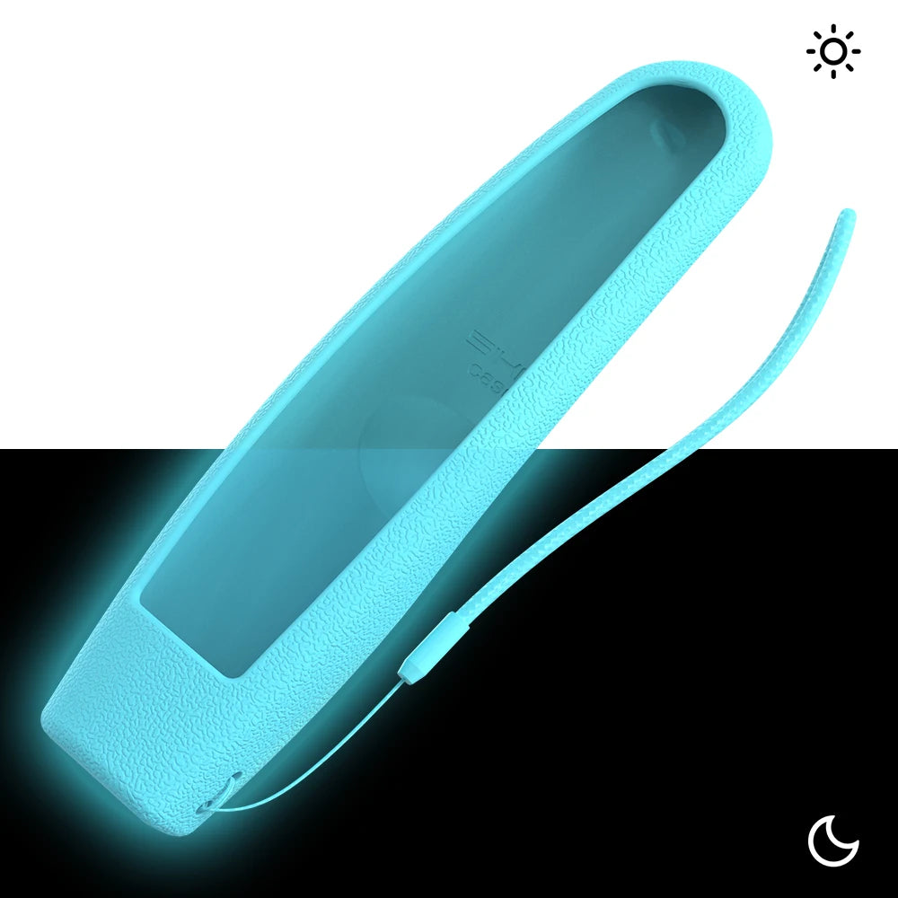 LG Magic Remote Protective Case &ndash; Durable Silicone Cover Glow Lightblue