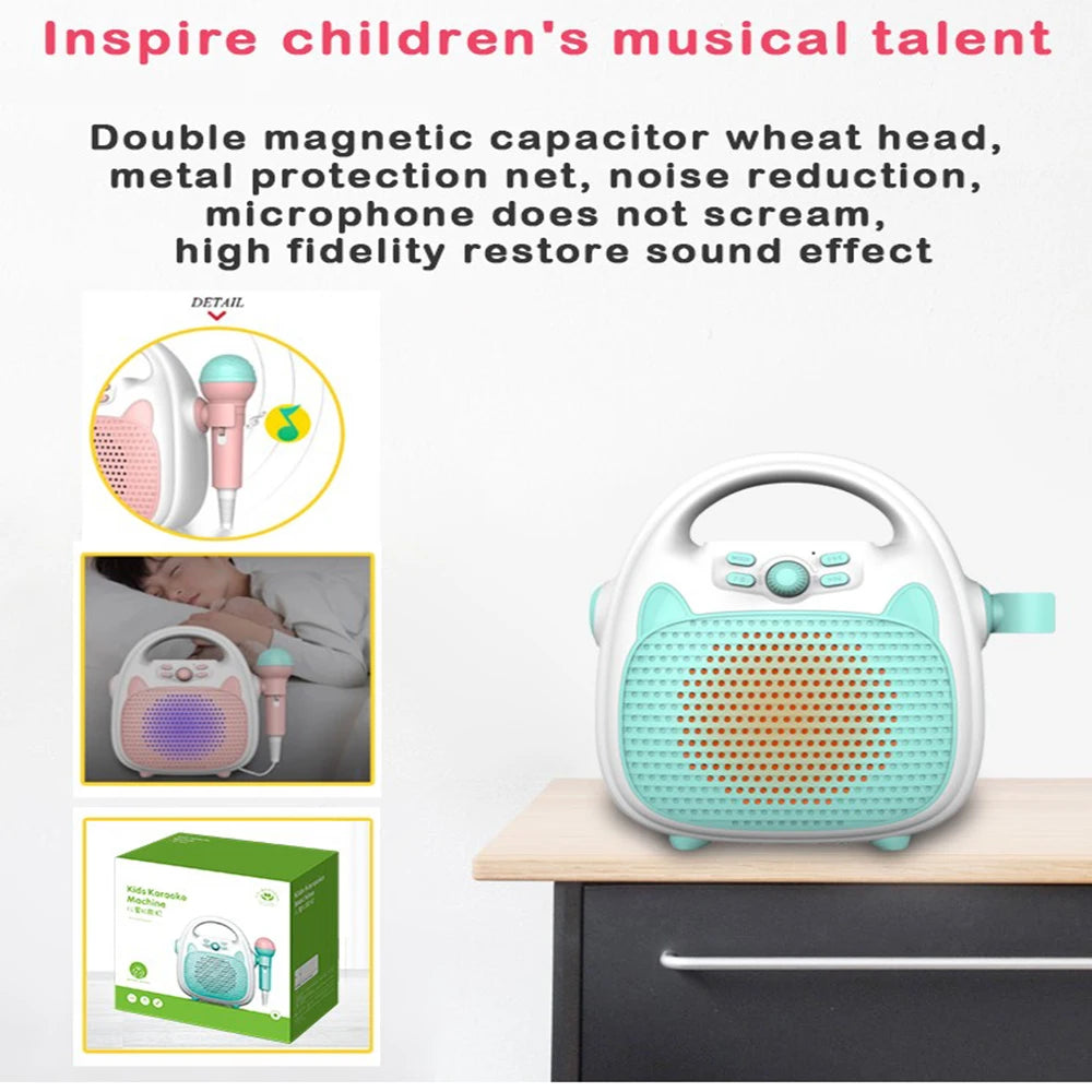 Bluetooth Kids Music Player &ndash; Fun Karaoke Experience with LED Lights