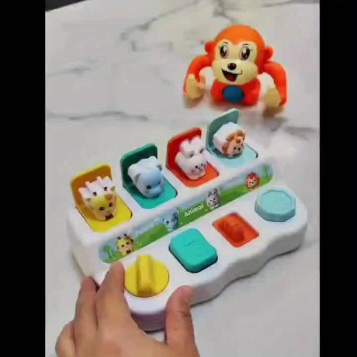 Montessori Pop-Up Animal Toy - Interactive Learning &amp; Play Box