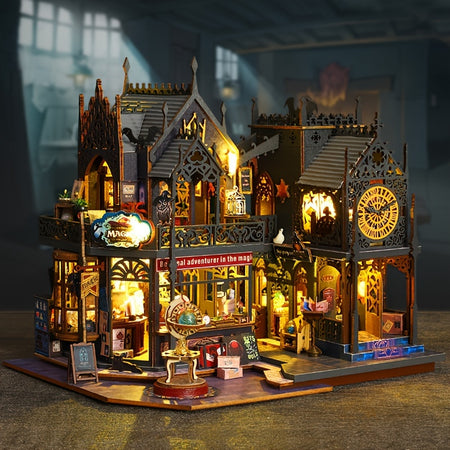 Vintage DIY Cabin Kit - Maomiyu Handmade 3D Assembly Model Toy Gift