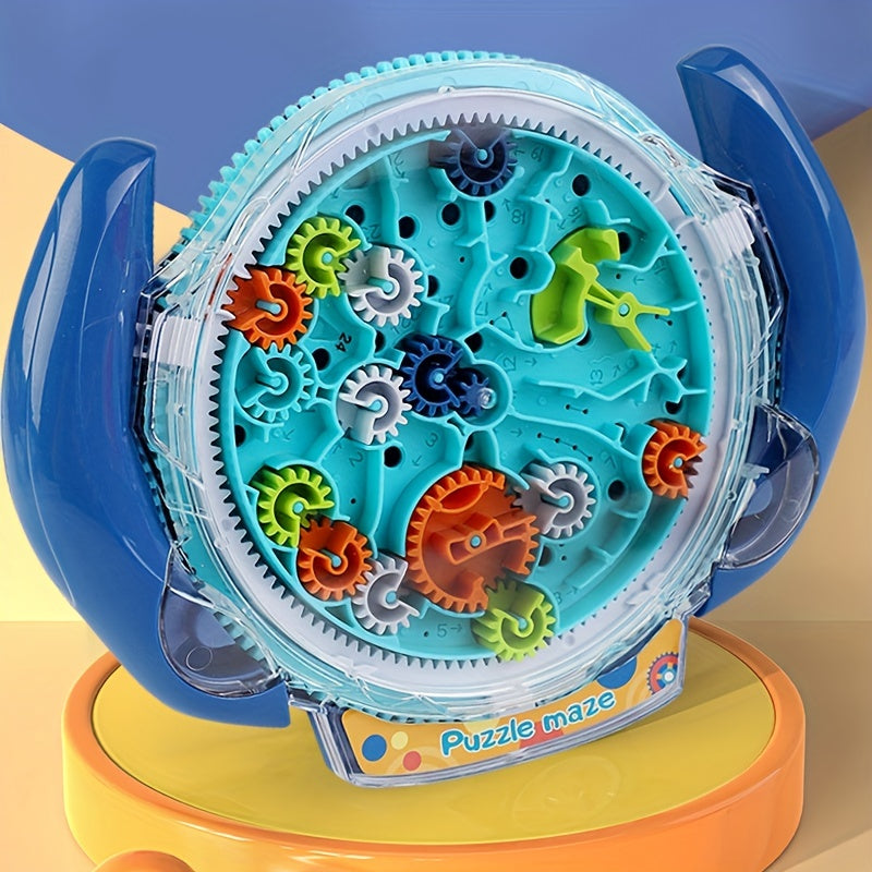 Kids 3D Gear Maze Disk Toy Tabletop Game