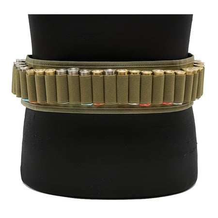 Adjustable 30-Round Bandolier Belt &ndash; Lightweight Carrier Green