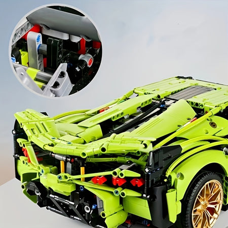 High Difficulty Adult Building Blocks Car Toy Sports Car Model - Ideal for Living Room Decor - Great as Halloween and Christmas Gift