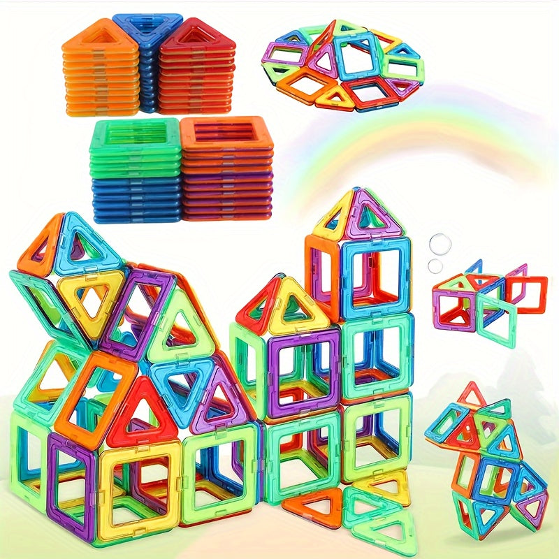 Magnetic Building Blocks Toy - Educational Gift for Kids Over 3 Years Old