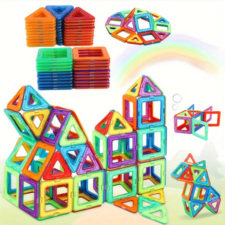 Magnetic Building Blocks Toy - Educational Gift for Kids Over 3 Years Old