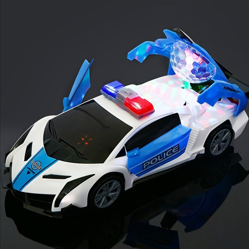 Fun Handsome Rotating Car Toy with Automatic Switch