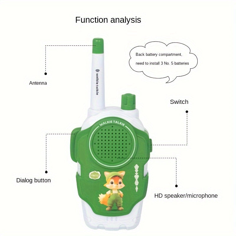 Kids 2pcs Wireless Walkie-talkie Set - Fun Parent-child Interaction Indoor Family Game Outdoor Toys