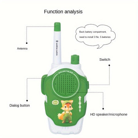 Kids 2pcs Wireless Walkie-talkie Set - Fun Parent-child Interaction Indoor Family Game Outdoor Toys