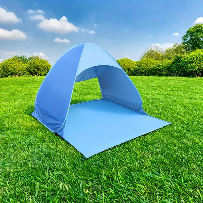 Portable Sunshade Tent &ndash; Easy Setup for Camping and Outdoor Adventures Blue