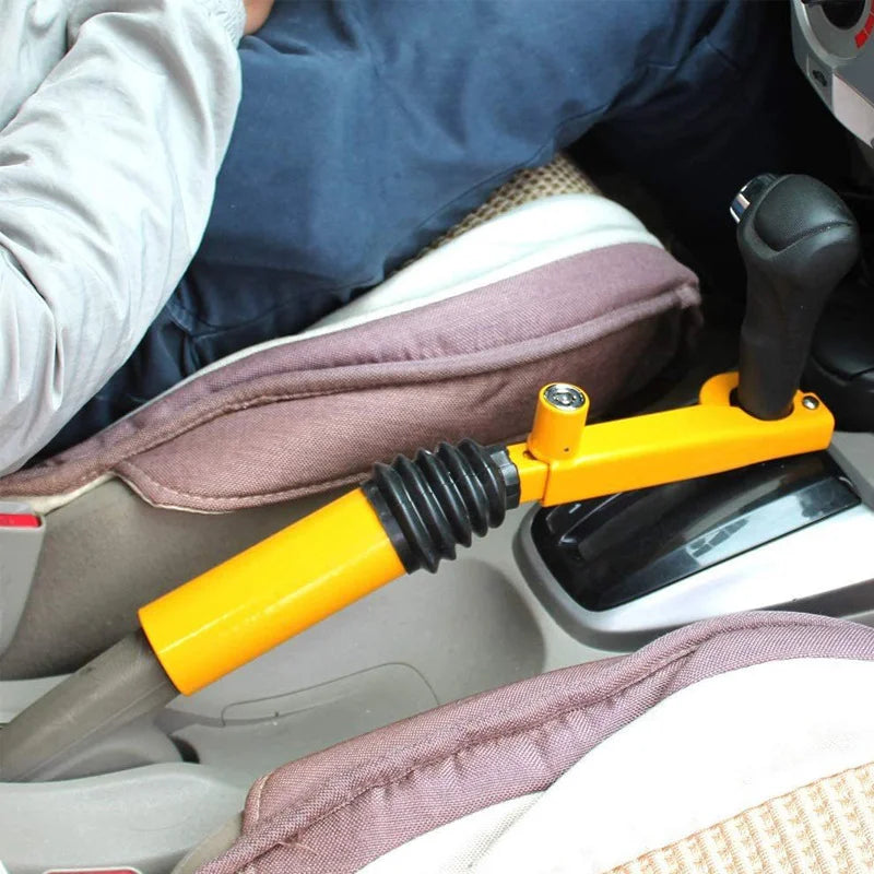 Adjustable Car Gear Lock &amp;amp; Retractable Handbrake Security