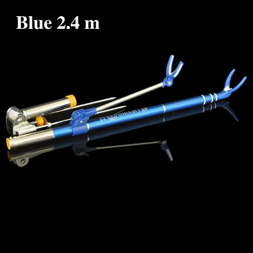 Adjustable Carbon Fiber Fishing Rod Holder: Telescopic Stand Bracket  Blue